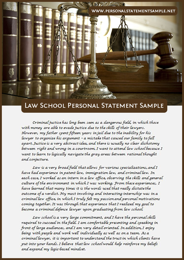 Law school personal statement