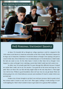 personal statement example
