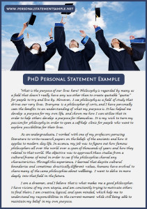 phd personal statement sample