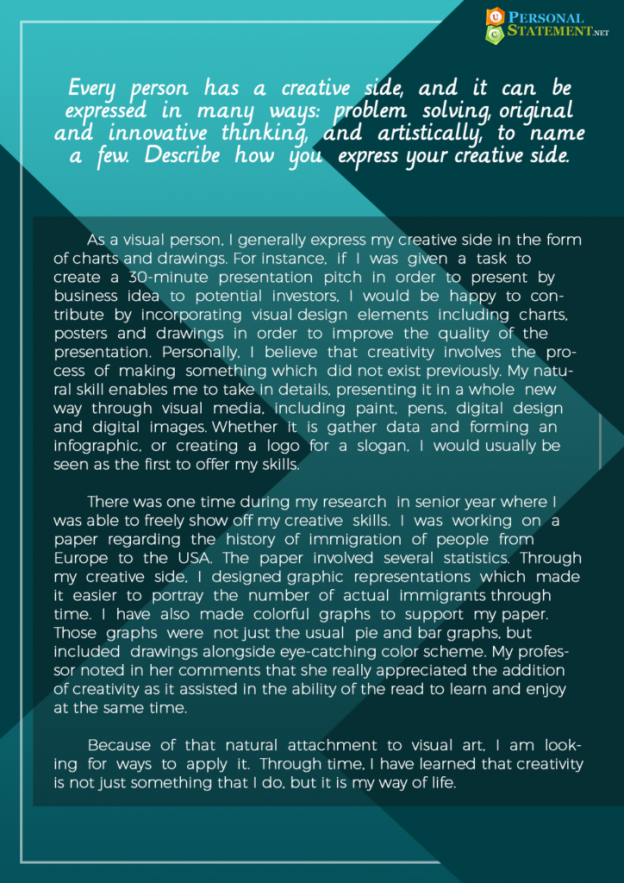 UC Personal Statement Examples Personal Statement Sample