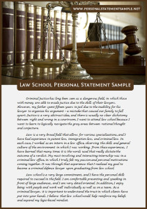law school personal statement sample