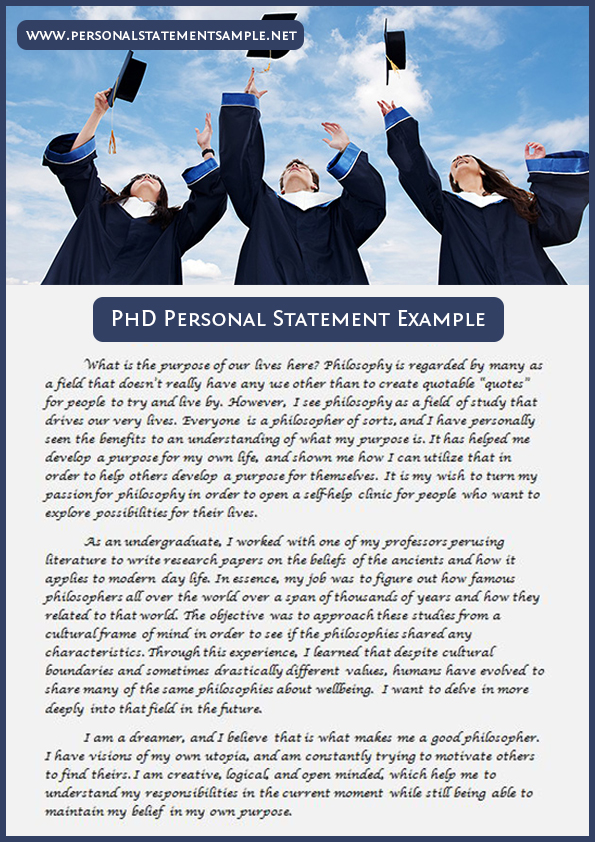 phd personal statement length