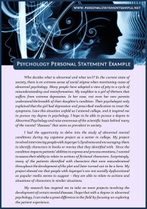 good psychology personal statement examples