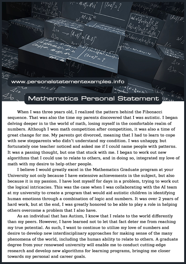 mathematics and computing personal statement