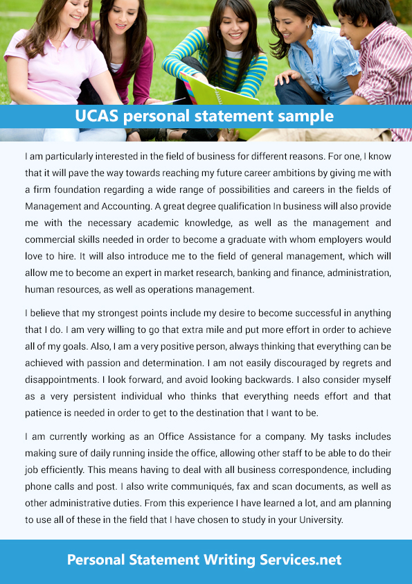 ucas personal statement sample
